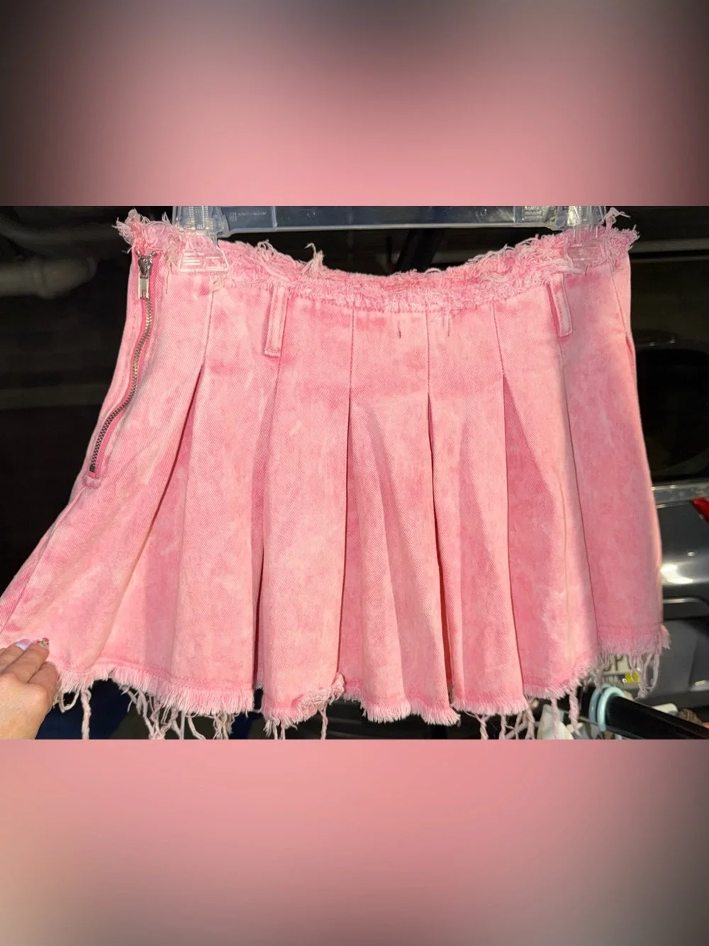 PrettyLittleThing Pastel Pink Pleated Mini Skirt